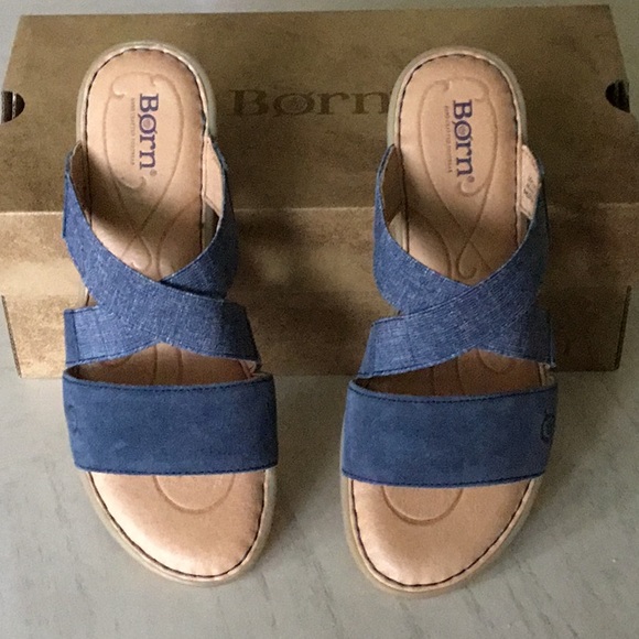 born blue sandals